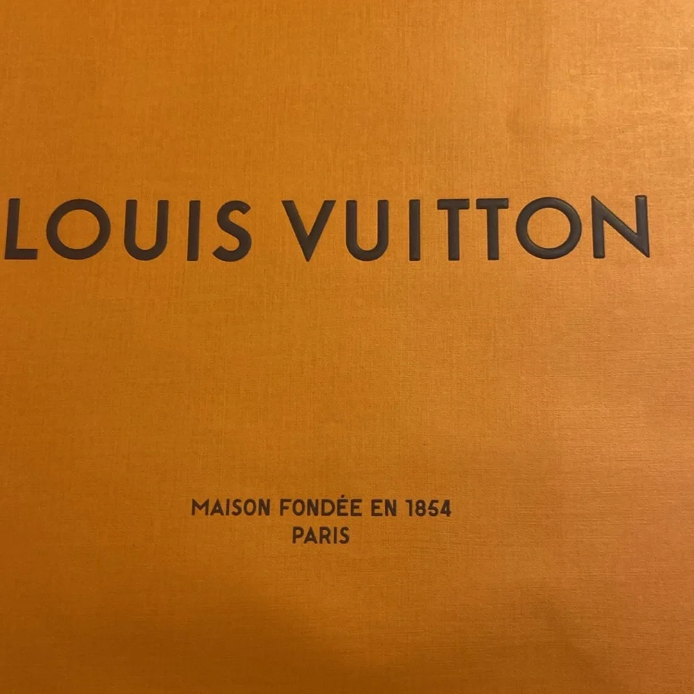 Louis Vuitton Party Gift Paper Bag Shopping Tote made in Hungry 14 x 10 x 4”